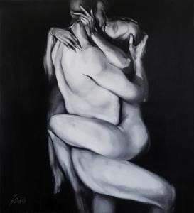 Kolakowska Ewelina_Title 02_171523181911495, mixed technique (oil, pencil), canvas, 140x130 cm, 2022